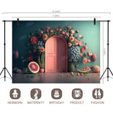 LB0580 Summer Doorway Backdrop